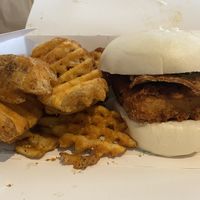 (Vegan) Tofu bao-burger  at Baby Su in Canberra