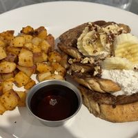 Banana pecan French toast  at Morning Glory Cafe in Flagstaff