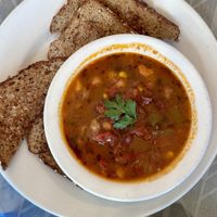 Soup of the day- Chili  at Morning Glory Cafe in Flagstaff
