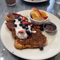 Berries French toast   at Morning Glory Cafe in Flagstaff