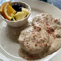 Biscuits and gravy   at Morning Glory Cafe in Flagstaff