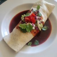 Breakfast burrito (pinto & tofu) at Morning Glory Cafe in Flagstaff