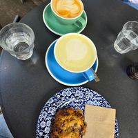 Chocolate Cookie, Matcha Latta & Cappuccino at Kafi Freud in Zurich