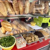Fresh ingredients, with two choices of bread!  at Banh Mi Chay Co Hoa in Da Lat