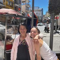 sweetest lady ever!   at Banh Mi Chay Co Hoa in Da Lat