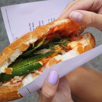 Vegan Banh Mi  at Banh Mi Chay Co Hoa in Da Lat