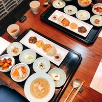 Pancakes and mushrooms are to die for! at Balwoo Gongyang - 발우공양 in Seoul