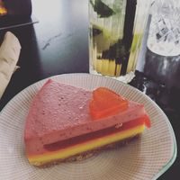 Raw lollipop cheesecake  at Mother Vegan Bistro in Athens