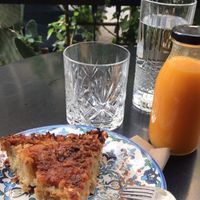 Orange pie with orange juice!!!!! at Mother Vegan Bistro in Athens