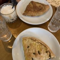 savoury pies  at Mother Vegan Bistro in Athens