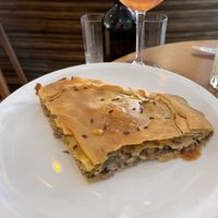 Pie with mushrooms  at Mother Vegan Bistro in Athens