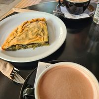 Spinach pie at Mother Vegan Bistro in Athens