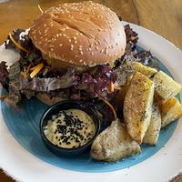 Mama smoked tofu burger, €9.50  at Mother Vegan Bistro in Athens