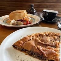 Sandwich and pie   at Mother Vegan Bistro in Athens