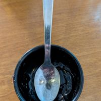What was left after the complimentary sweet spoon at Mother Vegan Bistro in Athens