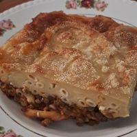 Pasticio at Mother Vegan Bistro in Athens