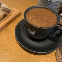 Greek coffee at Mother Vegan Bistro in Athens