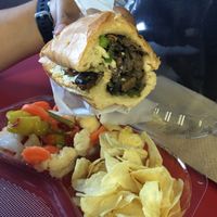 Philly Cheezsteak at Cruzer Pizza in Los Angeles