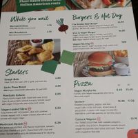 Menu at Frankie & Benny's in Cardiff