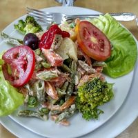 One of the daily dishes (starter) at Vida Sana - Jesus Maria in Lima