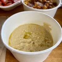 Hummus   at Moltaqa in Vancouver