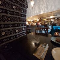 Table nook at Moltaqa in Vancouver