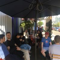 Outside Seating at Met Her At A Bar in Los Angeles