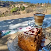 Kokostaartje met chocolade at Camu Camu in La Palma