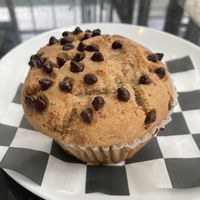 Banana chocolate chip muffin  at Dear Mama Coffee - West Harlem in New York City
