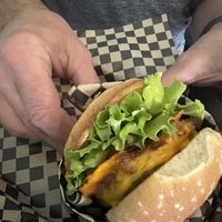 Delicious burger   at Blissful Burgers in San Antonio