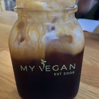 Thai iced tea at Vegan Studio in Studio City