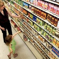 Lots of choices! Tea and soup... at Sahara Mart - downtown in Bloomington