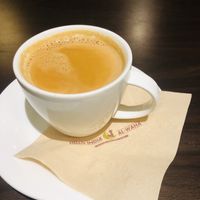 Chai: this is NOT made with alternative milk, btw  at Hello India - Al Waha in Geoje