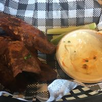 Vegan wings & blue cheese sauce  at The Mayfair   in Sandy Bay