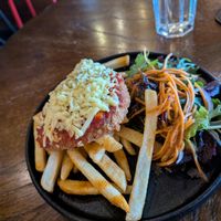 Vegan napoli parmi at The Mayfair   in Sandy Bay