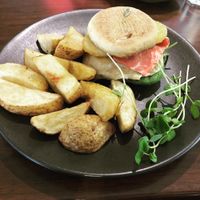 Muffin and Chips at The Green Edge Cafe and Store in Windsor