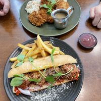 VFC & meatball sub #Veganuary at The Green Edge Cafe and Store in Windsor