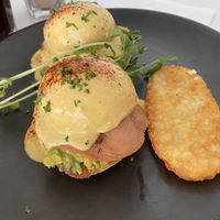 My Neph ordered the ham Benedict which helped his hangover but being non-vegan, it was hard to get a fair verdict on the meal. How’s the presentation though!  at The Green Edge Cafe and Store in Windsor