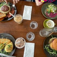 eggs benedict, avo smash, breakkie burgers, frappes   at The Green Edge Cafe and Store in Windsor