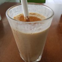 Banana smoothie at The Green Edge Cafe and Store in Windsor