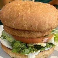 Chicken burger  at The Green Edge Cafe and Store in Windsor