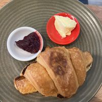 Plain croissant with jam and butter   at The Green Edge Cafe and Store in Windsor