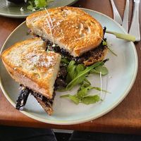 Truffled mushroom sandwhich at The Green Edge Cafe and Store in Windsor