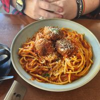 Vegan Spaghetti Bolognese at The Green Edge Cafe and Store in Windsor