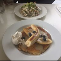pancakes & scrambled tofu breakfast at The Green Edge Cafe and Store in Windsor