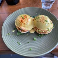Eggs Benni  at The Green Edge Cafe and Store in Windsor