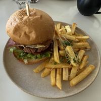 Burger  at The Green Edge Cafe and Store in Windsor