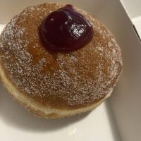 Jam donut  at The Green Edge Cafe and Store in Windsor