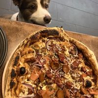 Animal lovers pizza and fan   at The Green Edge Cafe and Store in Windsor