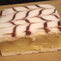 Wicked vanilla slice! at The Green Edge Cafe and Store in Windsor